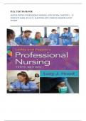 FULL TEST BANK FOR LEDDY & PEPPER&rsquo;S PROFESSIONAL NURSING&comma; 10TH EDITION&comma; CHAPTERS 1 - 22 COMPLETE GUIDE&comma; BY LUCY &vert; QUESTIONS WITH VERIFIED ANSWERS LATEST EDITION