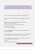 ACCOUNTING 200 EXAM 1 STUDY GUIDE 2025 QUESTIONS AND ANSWERS