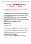 NS 2881 EXAM QUESTIONS AND ANSWERS A&plus; GRADED 