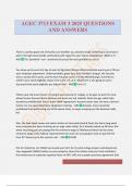 AGEC 3713 EXAM 3 2025 QUESTIONS AND ANSWERS
