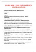 NS 2881 WEEK 1 EXAM STUDY GUIDE WITH VERIFIED SOLUTIONS 