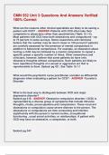 CMN 552 Unit 3 Questions And Answers Verified  100&percnt; Correct 