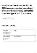 Issa Corrective Exercise 2024-2025 comprehensive questions and verified answers&sol; complete solutions&vert;get it 100&percnt; accurate