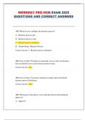 Workday Pro HCM Exam 2025 &ndash; Complete Questions and Verified Answers