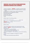 CMN 568 - Unit 4 ACTUAL EXAM QUESTIONS  ANSWERS VERIFIED 100&percnt; CORRECT 