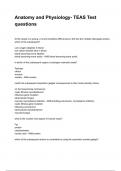 Anatomy and Physiology- TEAS Test questions NEWEST 2025&sol;2026 ACTUAL COMPLETE QUESTIONS AND CORRECT DETAILED ANSWERS &lpar;VERIFIED ANSWERS&rpar;