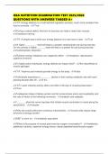 ISSA NUTRITION EXAMINATION TEST 2025&sol;2026 QUESTIONS WITH ANSWERS TAGGED A&plus;