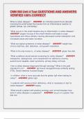 CMN 568 Unit 4 Test QUESTIONS AND ANSWERS  VERIFIED 100&percnt; CORRECT 