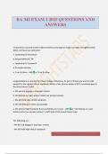 BA 342 EXAM 1 2025 QUESTIONS AND ANSWERS
