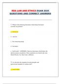 RDA Law and Ethics Exam 2025 &ndash; Complete Set of Questions and Correct Answers for California Dental Board Certification