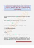 CAISS EXTREMITIES AND PELVIC GIRDLE&period; EXAM 2025 QUESTIONS AND ANSWERS