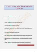 CCBMA EXAM 2025 QUESTIONS AND ANSWERS