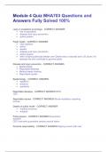 Module 4 Quiz MHA703 Questions and Answers Fully Solved 100&percnt;
