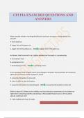 CFI FIA EXAM 2025 QUESTIONS AND ANSWERS