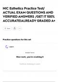 NIC Esthetics Practice Test&sol; ACTUAL EXAM QUESTIONS AND VERIFIED ANSWERS &sol;GET IT 100&percnt; ACCURATE&vert;ALREADY GRADED A&plus;