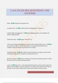 CAIA Exam Package Deal Questions and Verified Answers &lpar;2025 &sol; 2026&rpar;