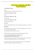 CGT Exam 2 Questions with 100&percnt; Correct Answers&period;