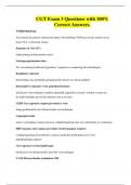 CGT Exam 3 Questions with 100&percnt; Correct Answers&period;