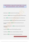 CERTIFIED PARAOPTOMETRIC EXAM 2025 QUESTIONS AND ANSWERS