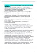 PPLE TEST PAPER 2025&sol;2026 QUESTIONS WITH ANSWERS TAGGED A&plus;