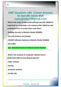 D487 Questions with  Correct Answers   for Specific Exam Mail  supergrades12&commat;gmail&period;com 