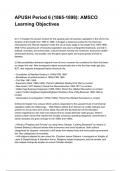 APUSH Period 6 &lpar;1865-1898&rpar;&colon; AMSCO Learning Objectives NEWEST 2025&sol;2026 ACTUAL COMPLETE QUESTIONS AND CORRECT DETAILED ANSWERS &lpar;VERIFIED ANSWERS&rpar;