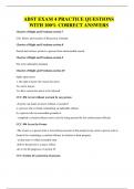 ABST EXAM 4 PRACTICE QUESTIONS WITH 100&percnt; CORRECT ANSWERS