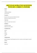 ABST EXAM 10 PRACTICE QUESTIONS WITH 100&percnt; CORRECT ANSWERS