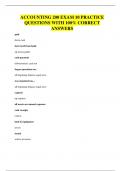 ACCOUNTING 200 EXAM 10 PRACTICE QUESTIONS WITH 100&percnt; CORRECT ANSWERS