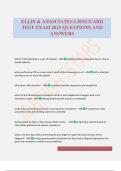 ELLIS & ASSOCIATES LIFEGUARD TEST EXAM 2025 QUESTIONS AND ANSWERS