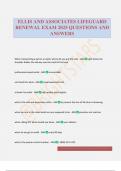 ELLIS AND ASSOCIATES LIFEGUARD RENEWAL EXAM 2025 QUESTIONS AND ANSWERS