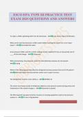 ESCO EPA TYPE III PRACTICE TEST EXAM 2025 QUESTIONS AND ANSWERS