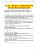 IICRC - AMRT Exam Questions and Answers 2025-2026 100&percnt; Pass