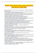 IICRC Water Restoration Course Questions and Answers 2025-2026