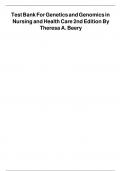 TEST BANK Genetics and Genomics in Nursing and Health Care&comma; 2nd Edition by Theresa A Beery&period;