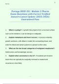 BIOD 331 &ndash; Module 2 Pharmacology Exam Questions with Correct Verified Answers &lpar;Portage&comma; 2025&sol;2026 Update&rpar;