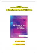 Test Bank - For Applied Pharmacology for the Dental Hygienist 9th Edition by Elena Bablenis Haveles&comma;ISBN&semi;9780323798631 All Chapters Fully Covered&vert;&vert;COMPLETE GUIDE A&plus;&vert;&vert;&period;