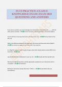FLVS PRACTICE &lpar;CLASS E KNOWLEDGE EXAM&rpar; EXAM 2025 QUESTIONS AND ANSWERS
