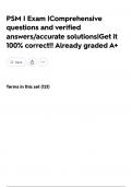 PSM I Exam &vert;Comprehensive questions and verified answers&sol;accurate solutions&vert;Get it 100&percnt; correct&excl;&excl; Already graded A&plus;