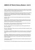 AMSCO AP World History Modern&colon; Unit 6 NEWEST 2024&sol;2025 ACTUAL COMPLETE QUESTIONS AND CORRECT DETAILED ANSWERS &lpar;VERIFIED ANSWERS&rpar;