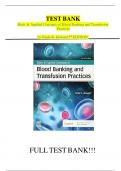 Test Bank For Basic & Applied Concepts of Blood Banking and Transfusion Practices 5th Edition by Paula R&period; Howard&vert;&vert;ISBN NO&colon;10&comma;0323697399&vert;&vert;ISBN NO&colon;13&comma;978-0323697392&vert;&vert;All Chapters&vert;&vert;A&plus;&comma; Guide&period;