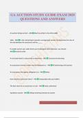 GA AUCTION STUDY GUIDE EXAM 2025 QUESTIONS AND ANSWERS