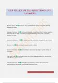 GEB 3213 EXAM 2025 QUESTIONS AND ANSWERS