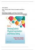 Bates nursing guide to physical examination and history taking 3rd edition hogan quigley test bank