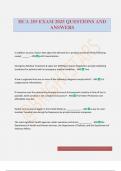 HCA 255 EXAM 2025 QUESTIONS AND ANSWERS