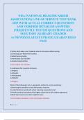 NHA &lpar;NATIONAL HEALTHCAREER  ASSOCIATION&rpar; LINE OF SERVICE TEST BANK  2025 WITH ACTUAL CORRECT QUESTIONS  AND VERIFIED DETAILED ANSWERS  &vert;FREQUENTLY TESTED QUESTIONS AND  SOLUTION &vert;ALREADY GRADED  A&plus;&vert;NEWEST&vert;LATEST UPDATE &vert;GUARANTEED  PASS