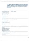 TCFP & GFD HAZMAT AWARENESS&sol;OPS TEST&sol;TCFP & GFD  HAZMAT AWARENESS&sol;OPS QUESTIONS AND CORRECT  DETAILED ANSWERS &lpar;VERIFIED ANSWERS&rpar; &vert; ASSURED  SUCCESS