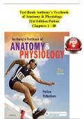 Test Bank Anthony&rsquo;s Textbook of Anatomy & Physiology  21st Edition Patton  Chapters 1 - 48