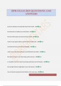 HPR EXAM 2025 QUESTIONS AND ANSWERS