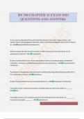 HS 350 CHAPTER 11 EXAM 2025 QUESTIONS AND ANSWERS